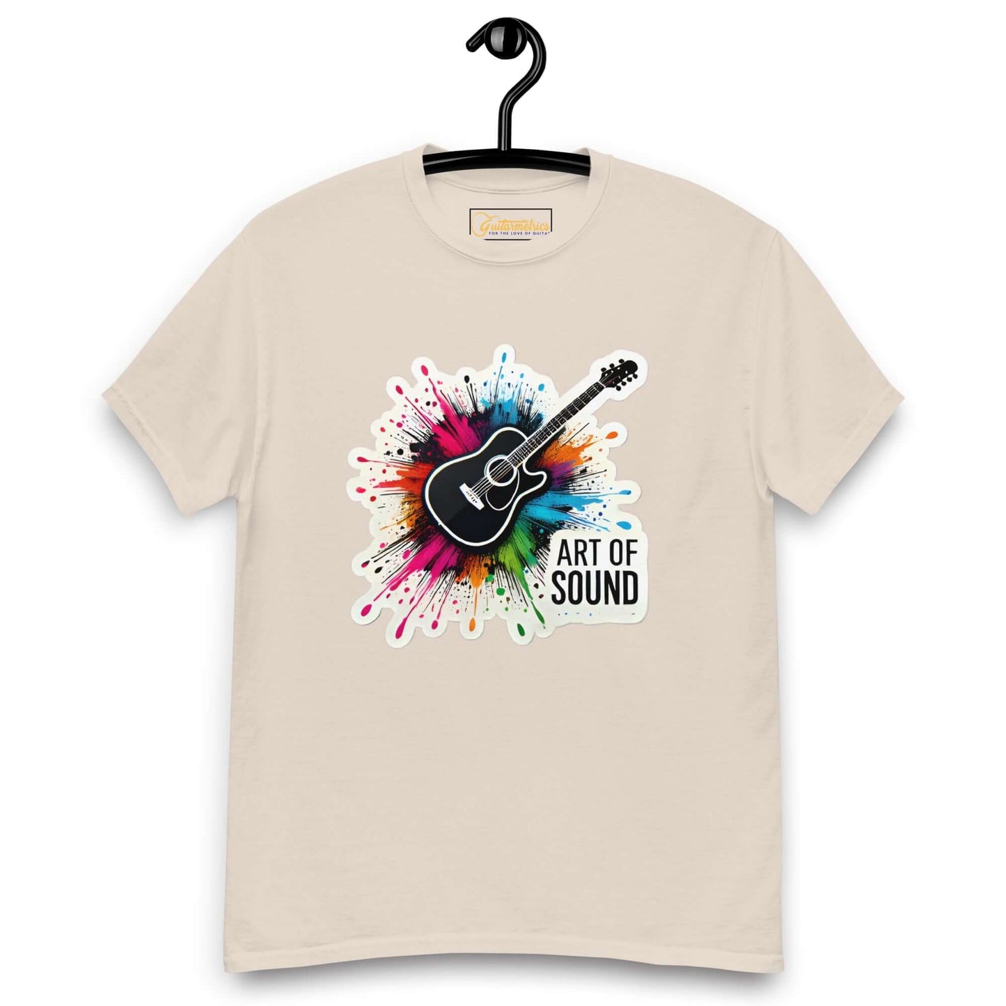 Art of Sound Unisex Guitar T-shirt Natural guitarmetrics