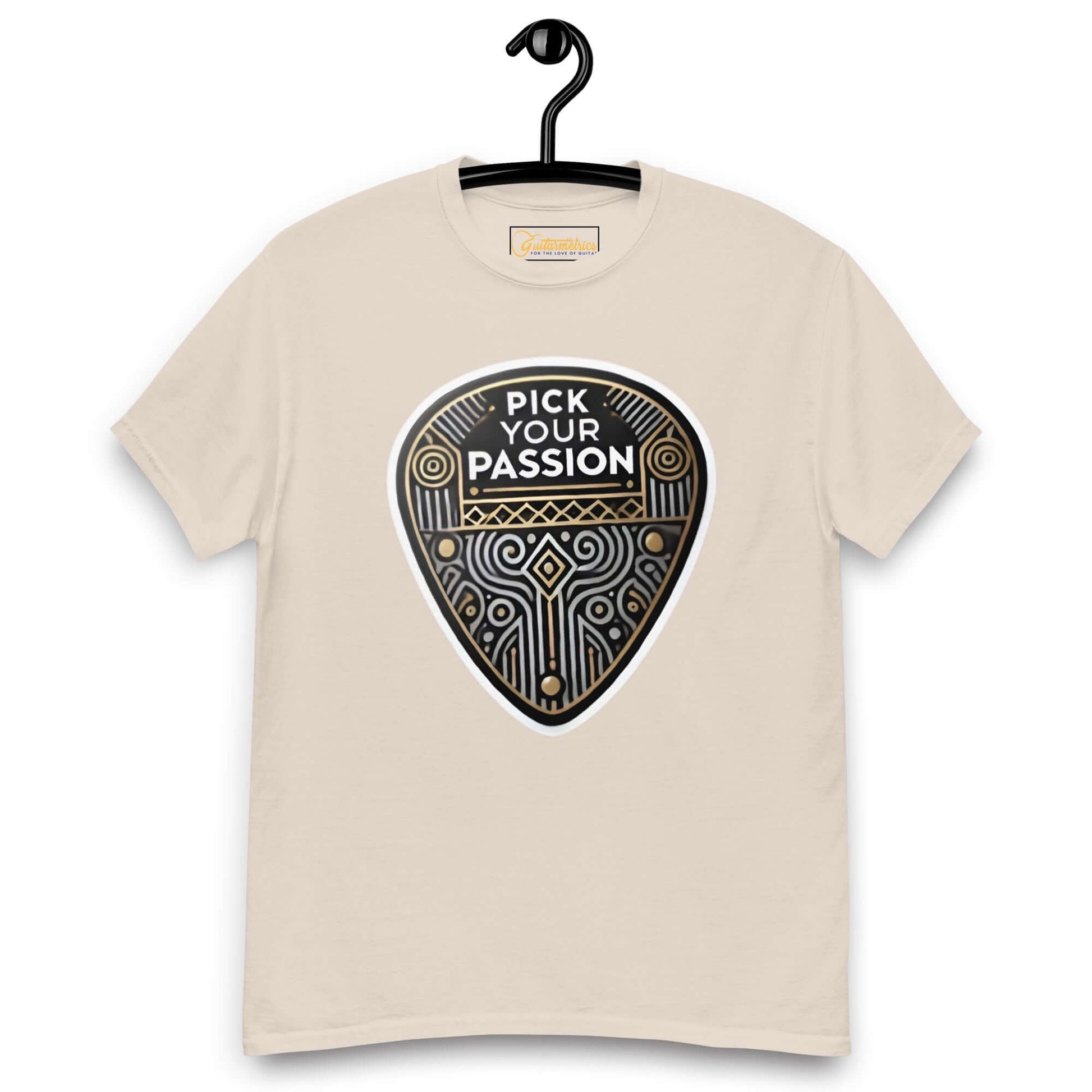 Pick your Passion Unisex classic Guitar tee Natural guitarmetrics