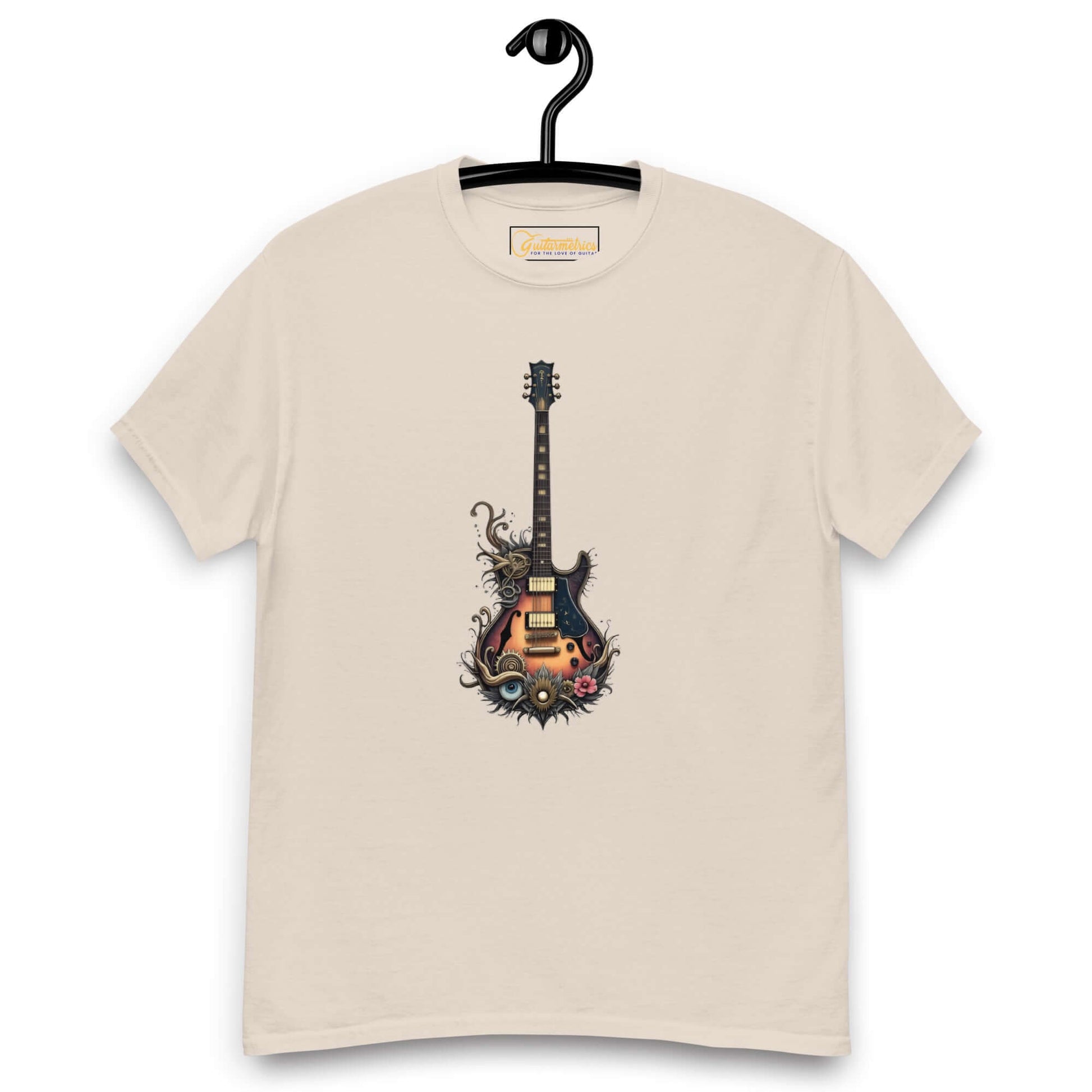 Illustrated Guitar Unisex classic tee Natural guitarmetrics