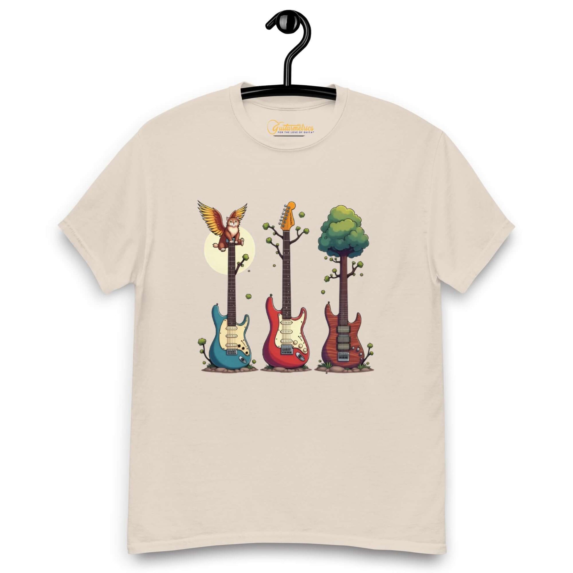 Nature Guitar Harmony Unisex classic tee Natural guitarmetrics