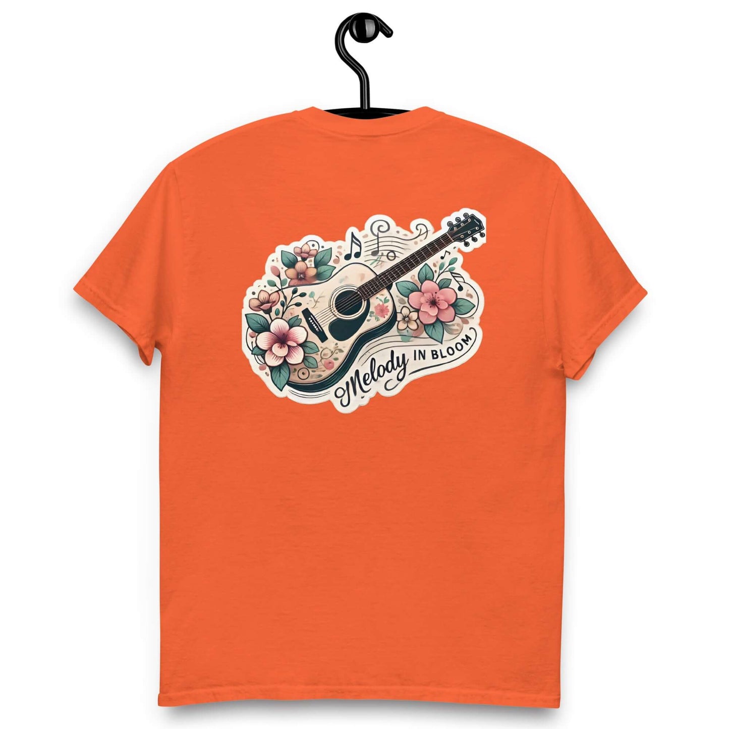 Melody in Bloom Unisex Guitar T-shirt guitarmetrics