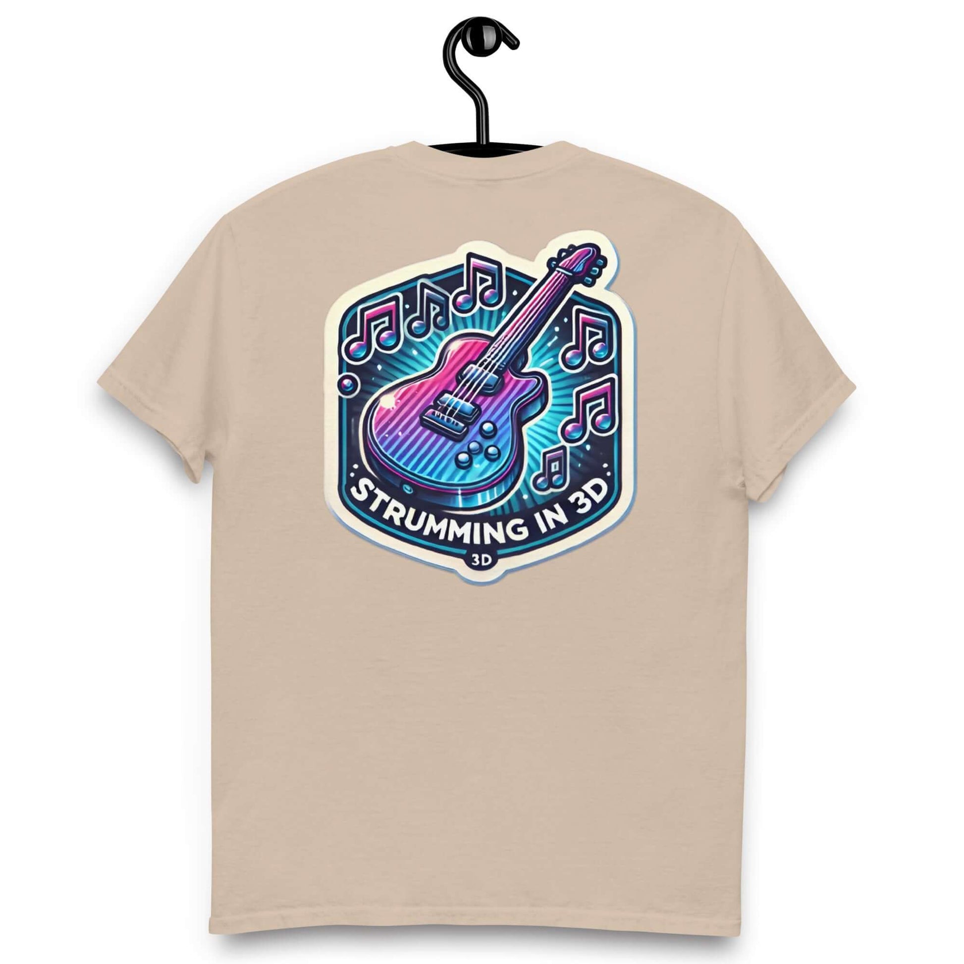 3D Strumming Unisex Guitar T-shirt guitarmetrics