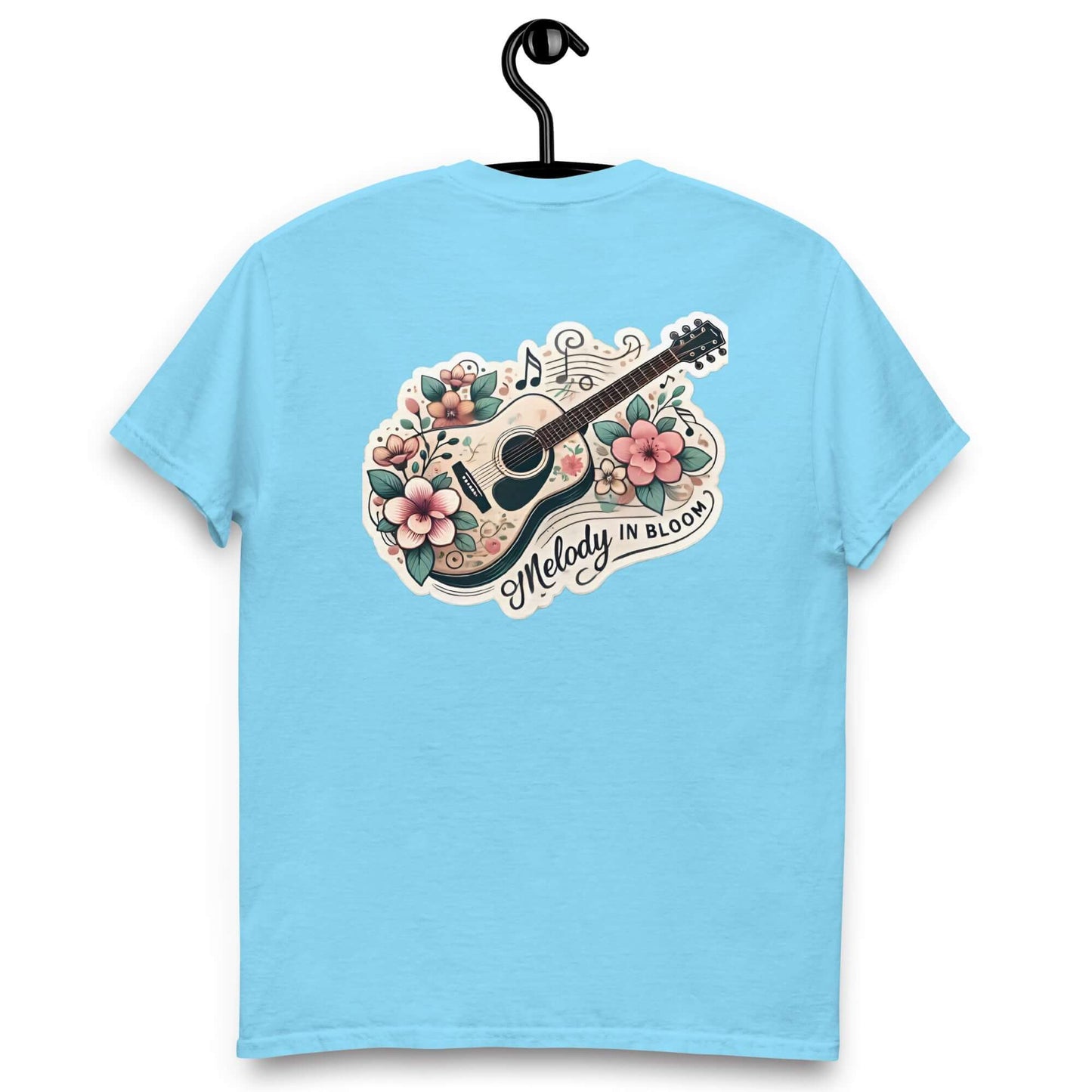 Melody in Bloom Unisex Guitar T-shirt guitarmetrics