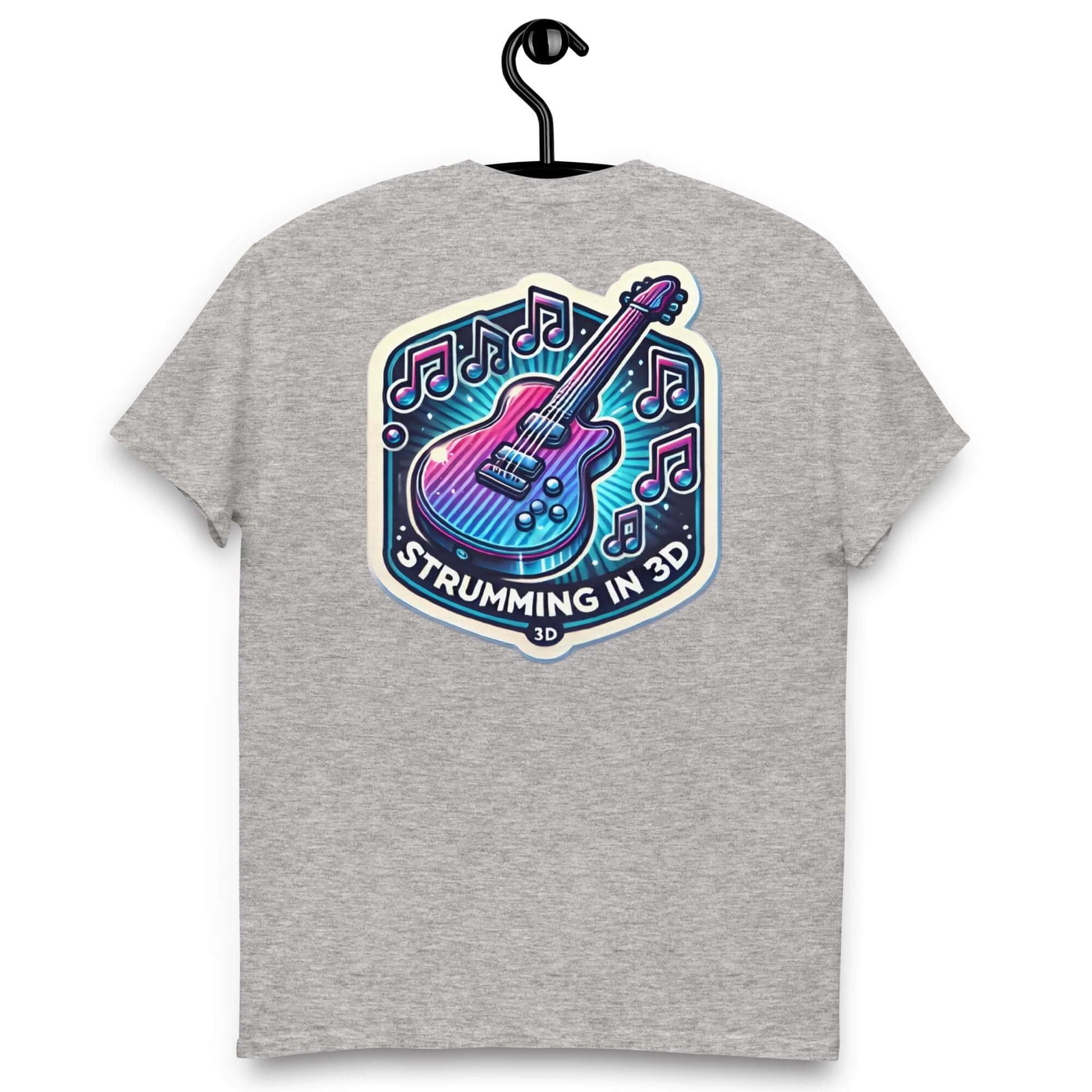 3D Strumming Unisex Guitar T-shirt guitarmetrics