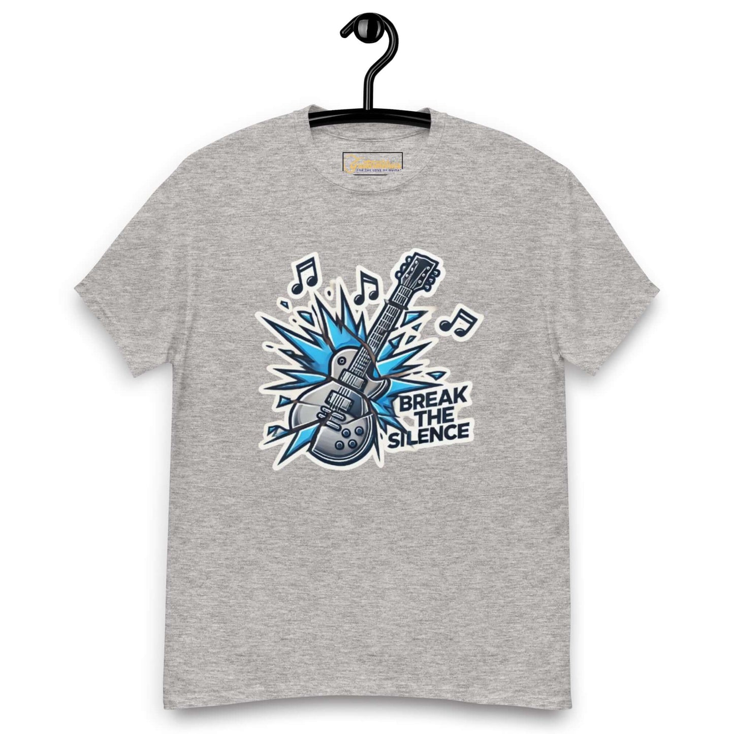 Break the Silence Unisex Guitar classic tee Sport Grey guitarmetrics