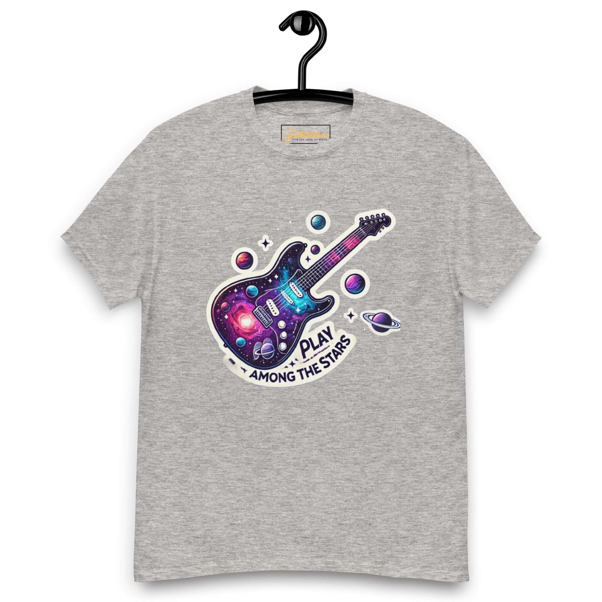 Play Among the Stars Unisex Guitar classic tee Sport Grey guitarmetrics