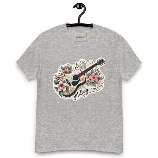 Melody in Bloom Unisex Guitar T-shirt Sport Grey guitarmetrics