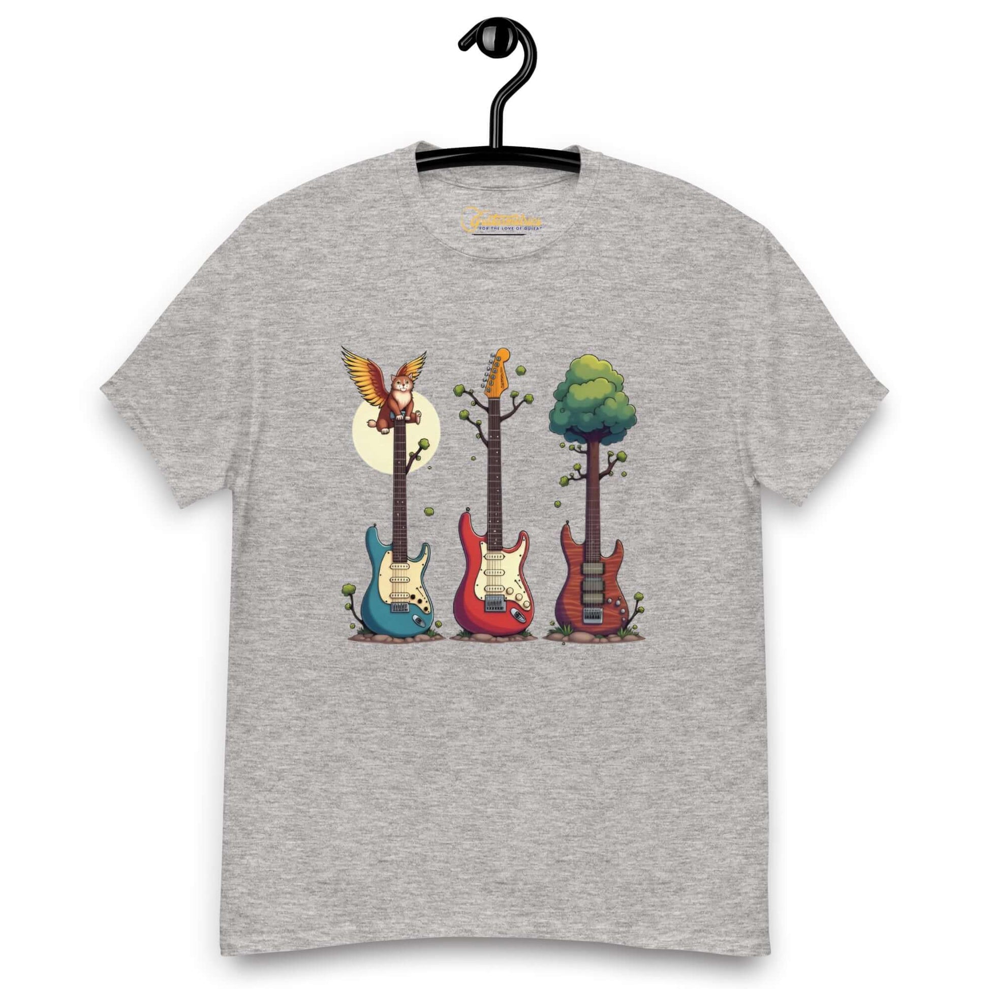Nature Guitar Harmony Unisex classic tee Sport Grey guitarmetrics