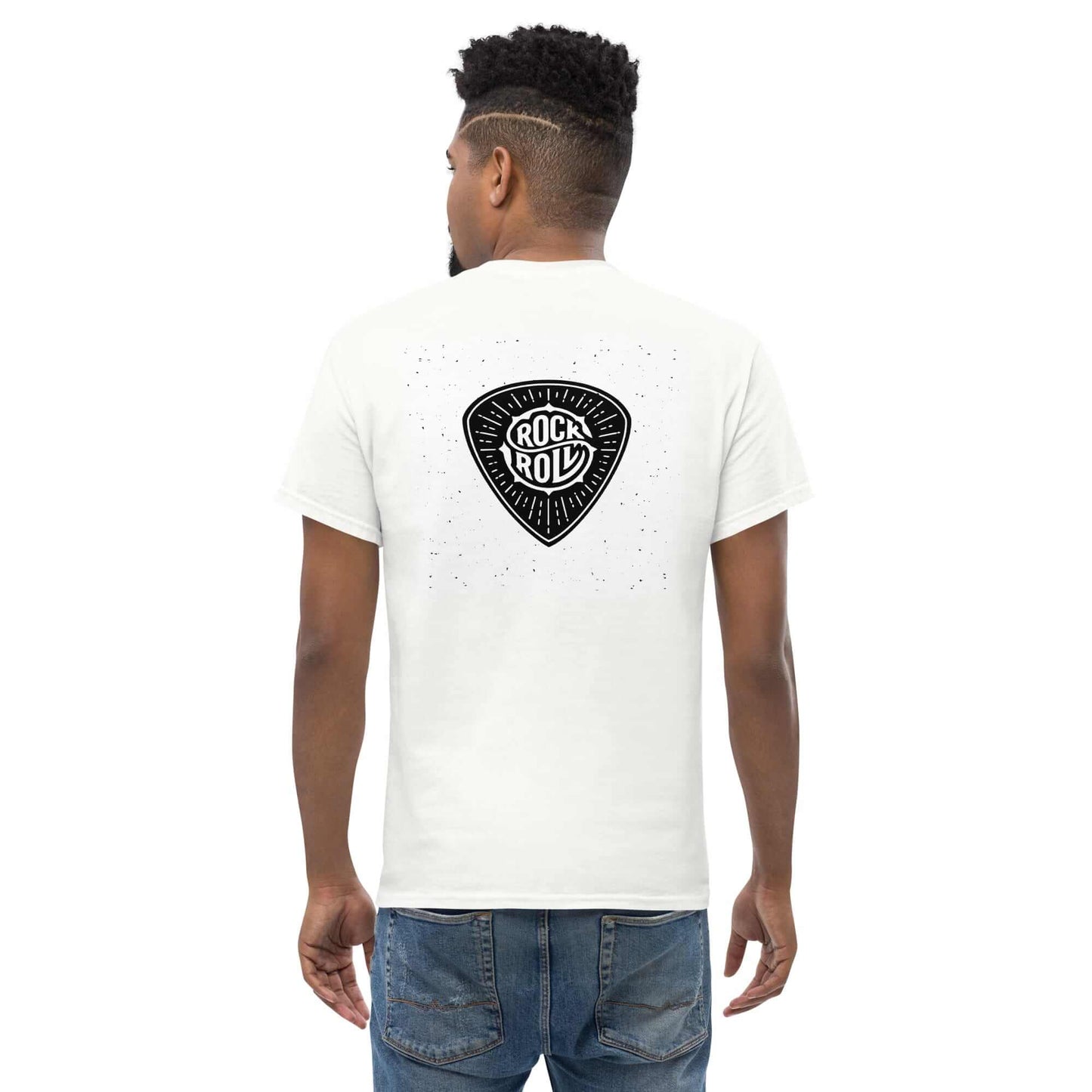 Rock n Roll Classic White Tee guitarmetrics