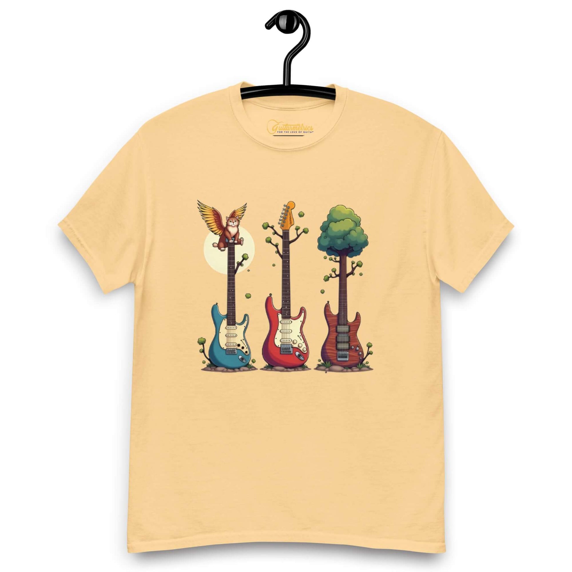 Nature Guitar Harmony Unisex classic tee Yellow Haze guitarmetrics