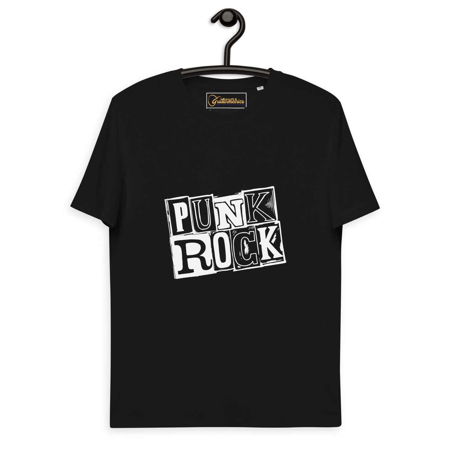 Punk Rock Unisex organic cotton t-shirt Black guitarmetrics