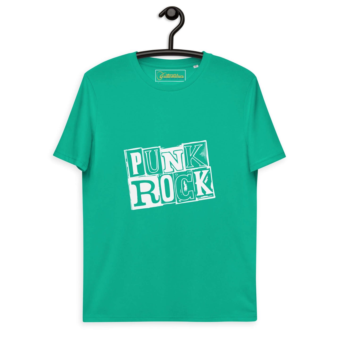 Punk Rock Unisex organic cotton t-shirt Go Green guitarmetrics