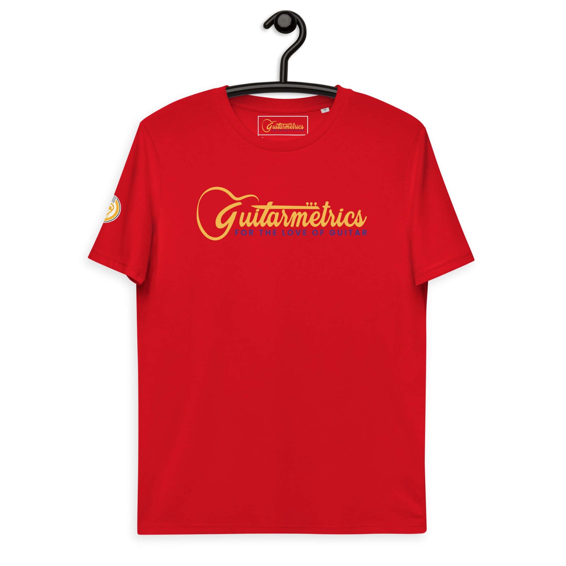 Guitarmetrics™ Unisex organic cotton t-shirt Red guitarmetrics