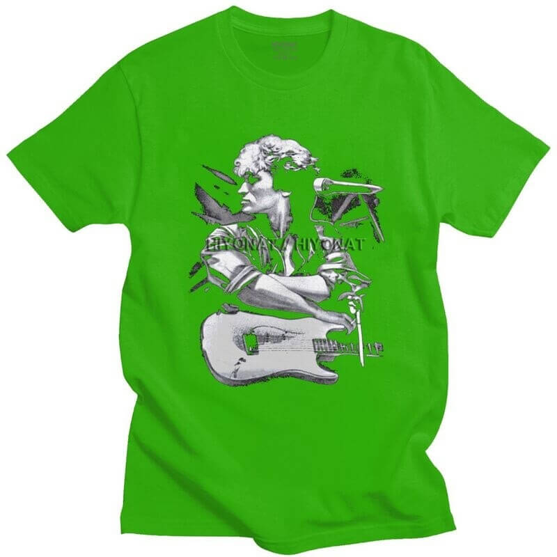 Classic Viktor Guitar T Shirt Green guitarmetrics