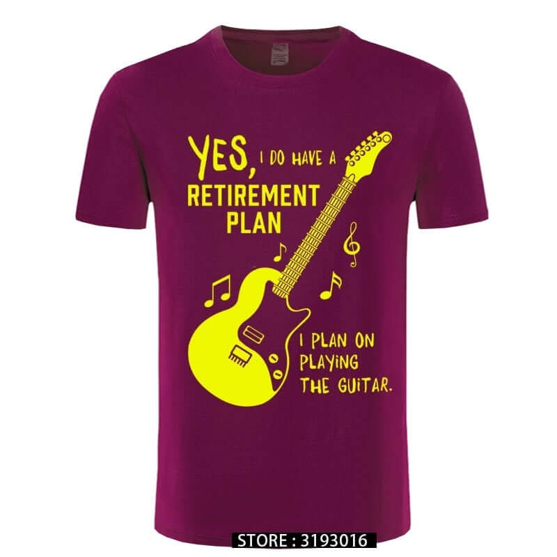 I Plan on Playing The Guitar Funny Music T-Shirt guitarmetrics