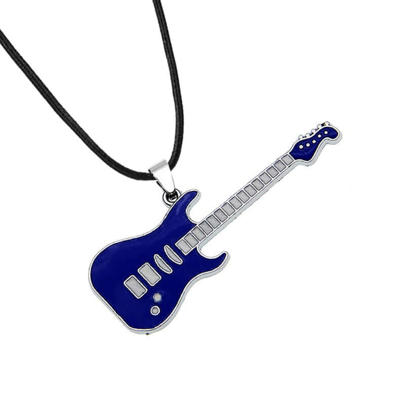 Gothic Metal Guitar Necklace Chain BLUE ROPE CHAIN guitarmetrics