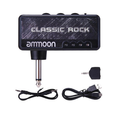 Portable Electric Guitar Amplifier/Mini Headphone Type1 Black guitarmetrics
