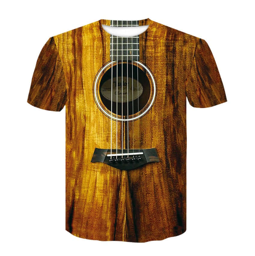 Rock Music Guitar 3D Tshirt summer CBT-590 guitarmetrics