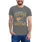 An Old Man With A Guitar print T-Shirt Dark Grey guitarmetrics