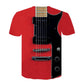 Rock Music Guitar 3D Tshirt summer guitarmetrics