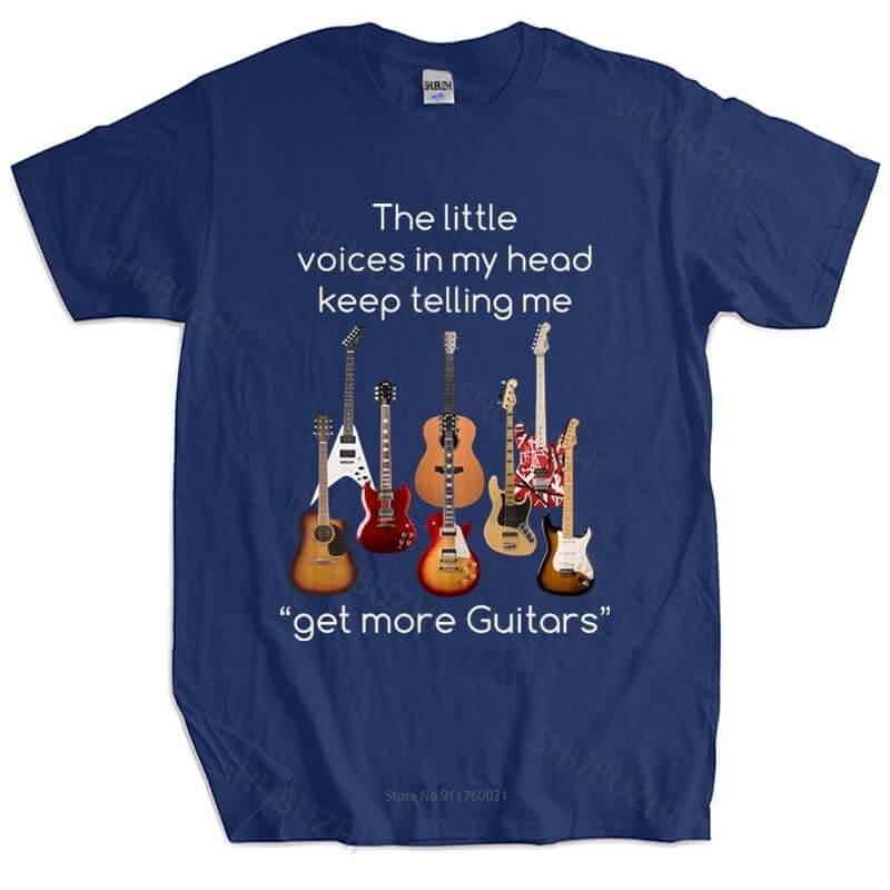 Get more Guitars funnny guitar t-shirt navy blue China guitarmetrics