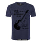 I Plan on Playing The Guitar Funny Music T-Shirt navy black guitarmetrics