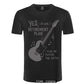 I Plan on Playing The Guitar Funny Music T-Shirt black gray guitarmetrics