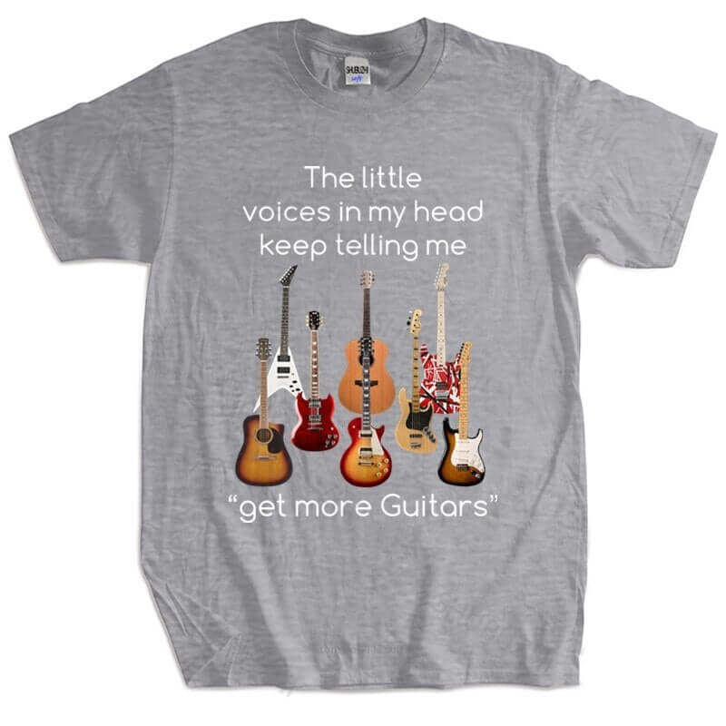 Get more Guitars funnny guitar t-shirt grey China guitarmetrics