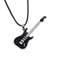 Gothic Metal Guitar Necklace Chain BLACK ROPE CHAIN guitarmetrics
