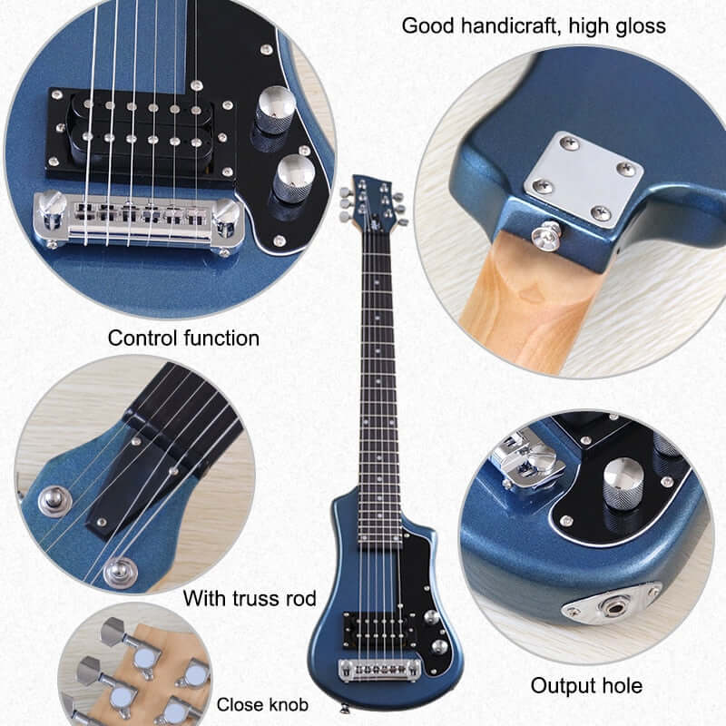 V Glorify Mini electric travel guitar guitarmetrics