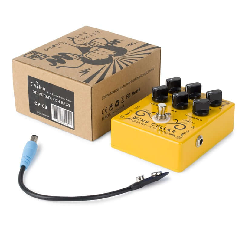 Pédale D'effet Phaseur Caline CP-61 T-Drive - Phaseur Analogique Classique, True Bypass, Contrôle Vitesse/largeur/retour