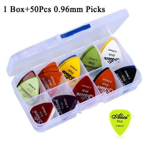 Guitar accessories set (Picks, capo, fingertip protector) 50 0.96 Box guitarmetrics