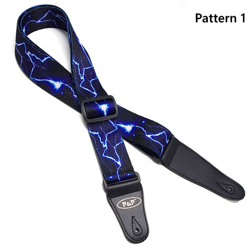 High-quality Adjustable Guitar Strap Pattern 1 guitarmetrics