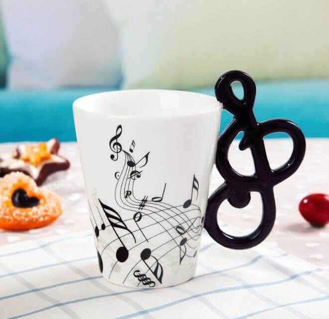 Creative Guitar style Ceramic Mug guitarmetrics