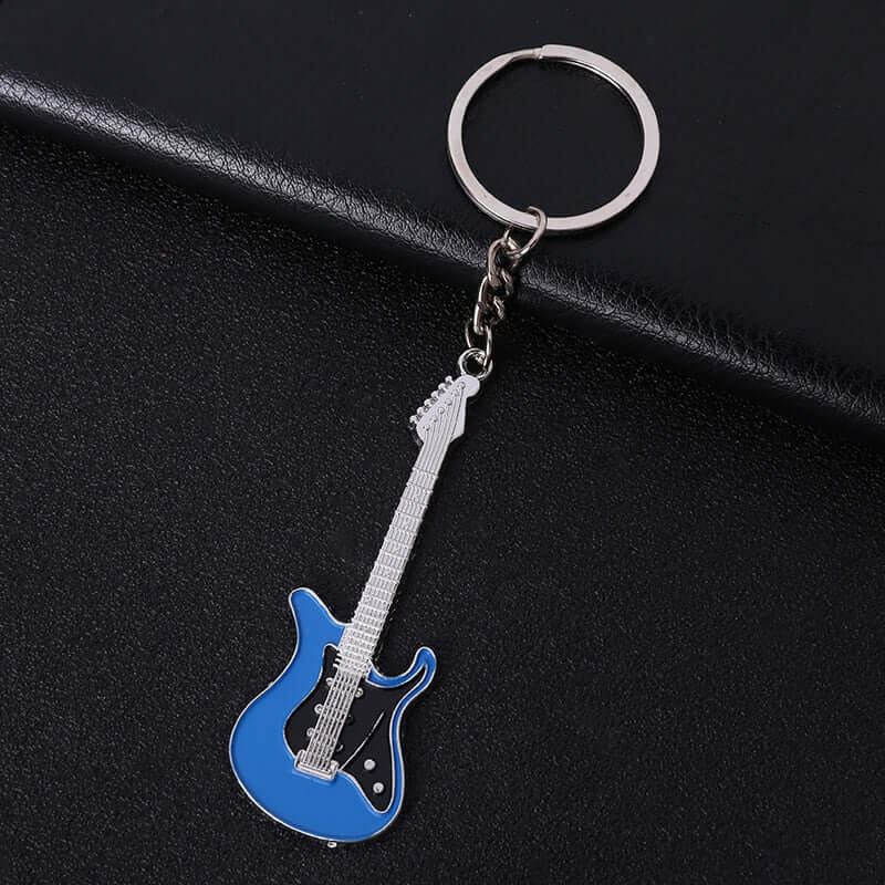 Tim milyar Guitar Keychains blue guitarmetrics