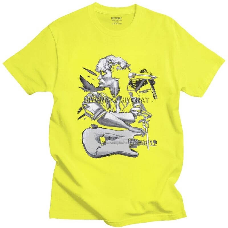 Classic Viktor Guitar T Shirt Yellow guitarmetrics