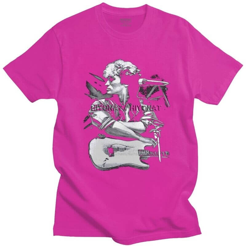 Classic Viktor Guitar T Shirt Fuchsia guitarmetrics
