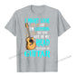 Unique and funny guitar print t-shirt Gray guitarmetrics