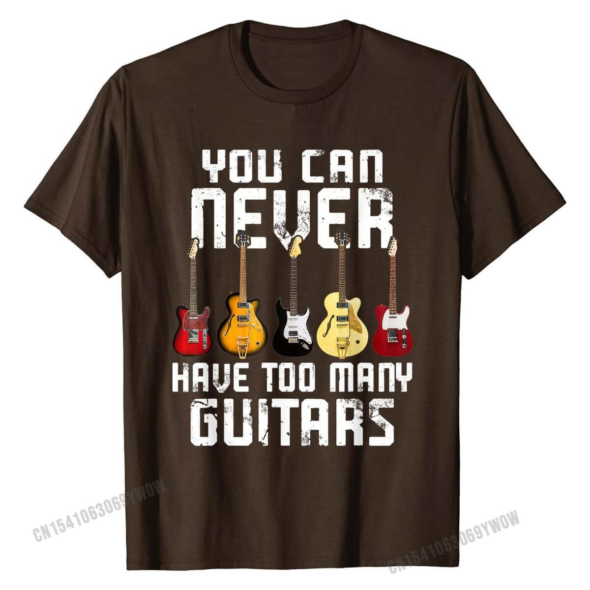 T shirt with guitar 2024 print