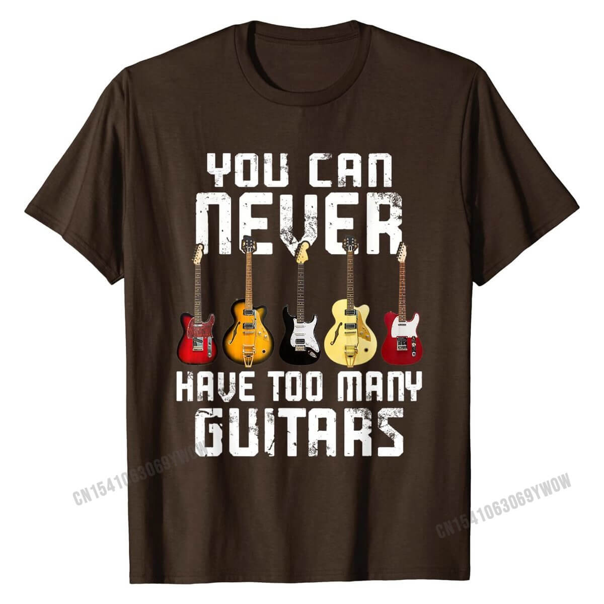 You Can Never Have Too Many Guitars print T-Shirt guitarmetrics