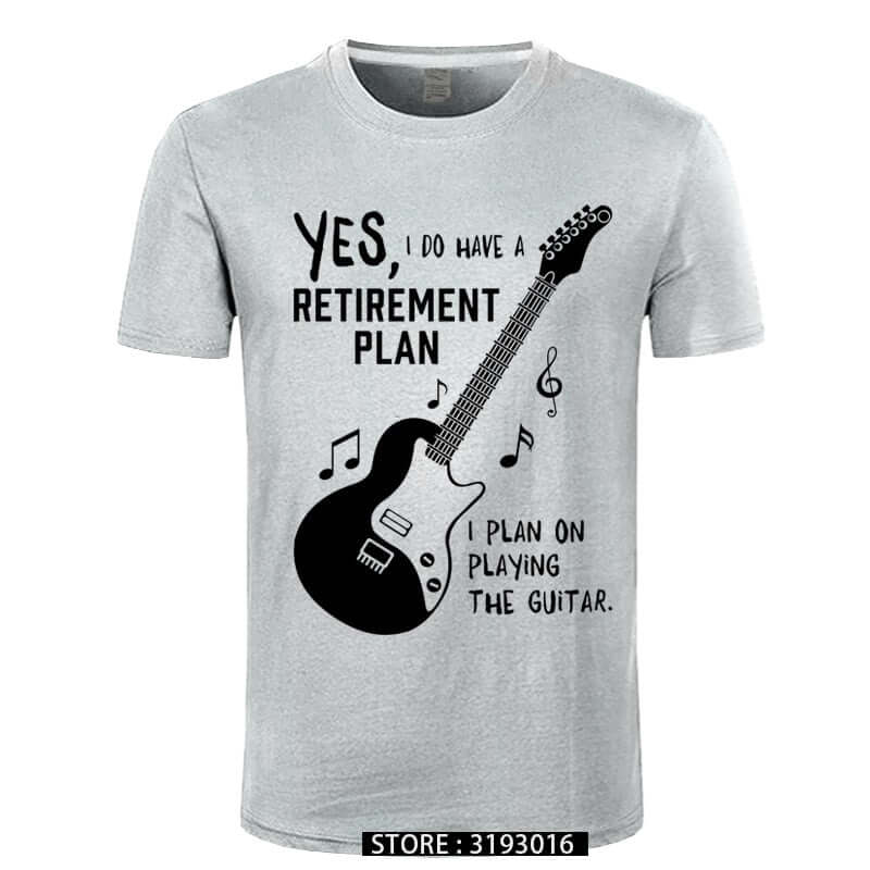 I Plan on Playing The Guitar Funny Music T-Shirt guitarmetrics