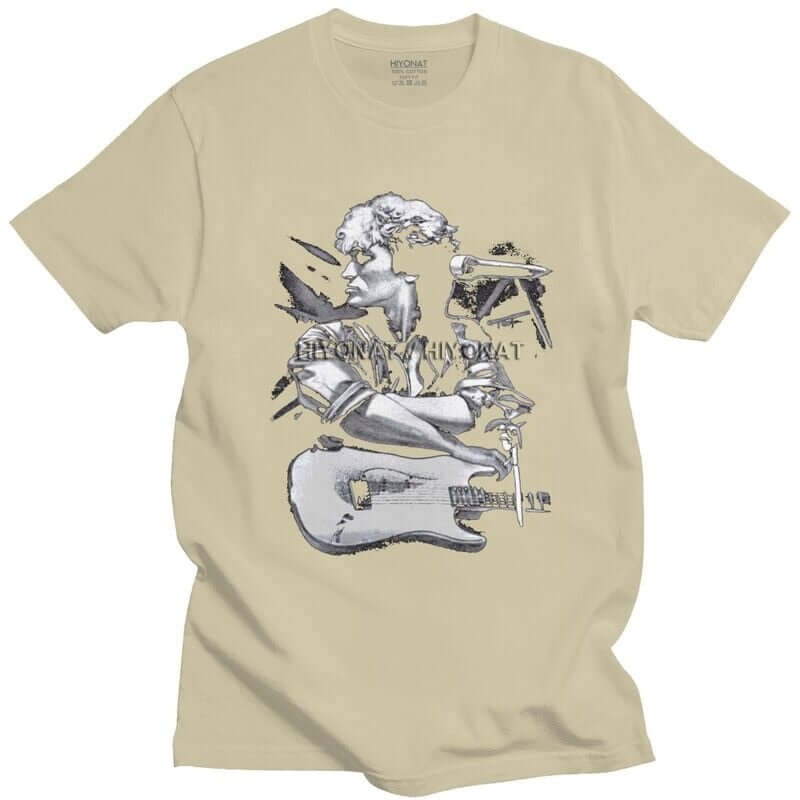 Classic Viktor Guitar T Shirt Khaki guitarmetrics
