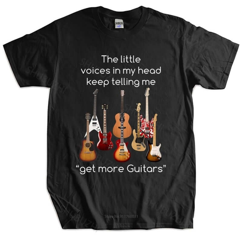 Get more Guitars funnny guitar t-shirt black China guitarmetrics