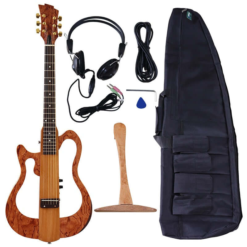 V Glorify Foldable Silent Acoustic Guitar M3 Left hand guitarmetrics