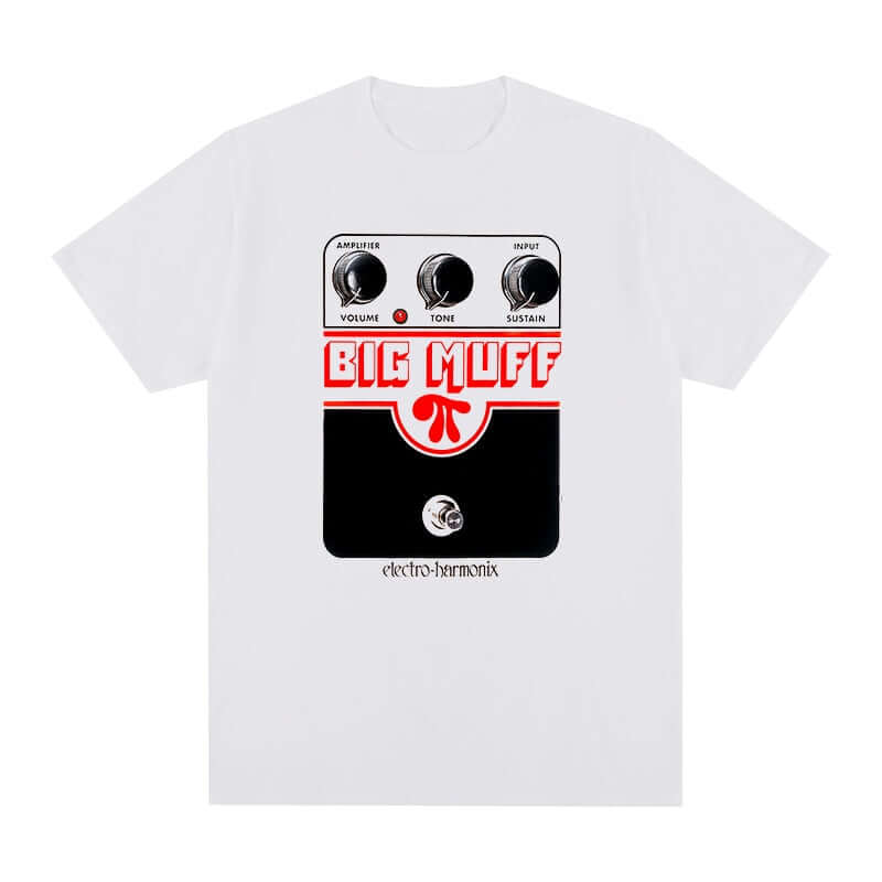 Big Muff Guitar T-shirt White guitarmetrics