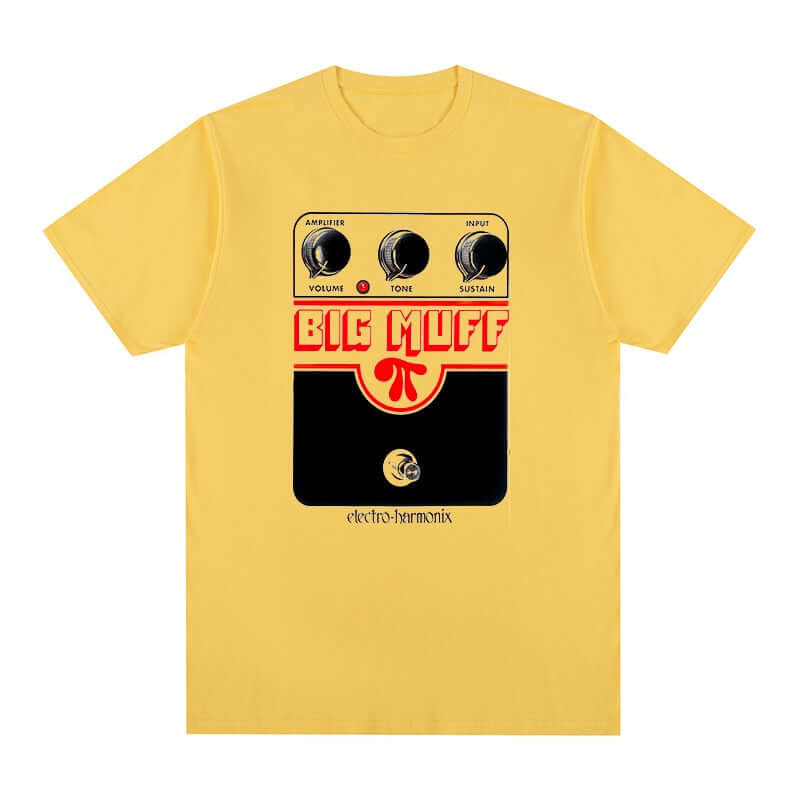 Big Muff Guitar T-shirt Yellow guitarmetrics