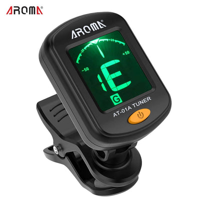 AT-01A Rotatable Clip-on Guitar Tuner AROMA OPP AT-01A guitarmetrics