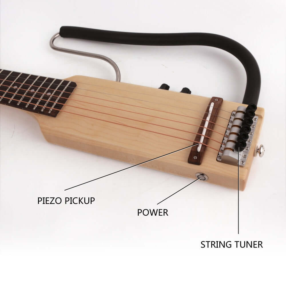 Headless silent electric acoustic travel guitar (Fojill Guitar) guitarmetrics