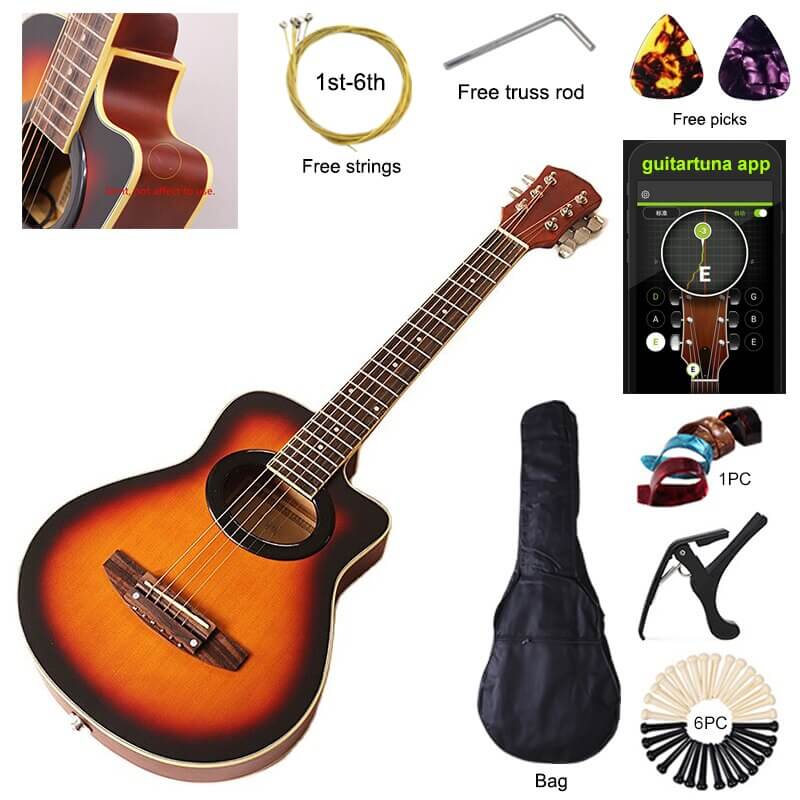 V Glorify Mini Acoustic Guitar 36 Inch m4 34 Inch 36 inches guitarmetrics