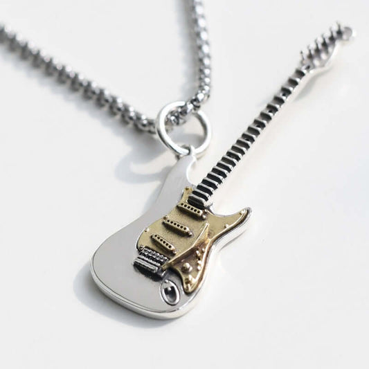 Guitar music-themed pendant and ring guitarmetrics
